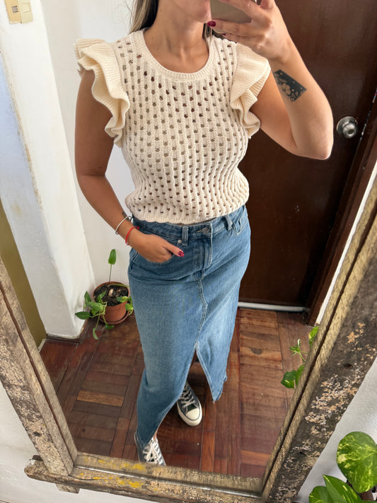 Chaleco hilo Zara talle M chico