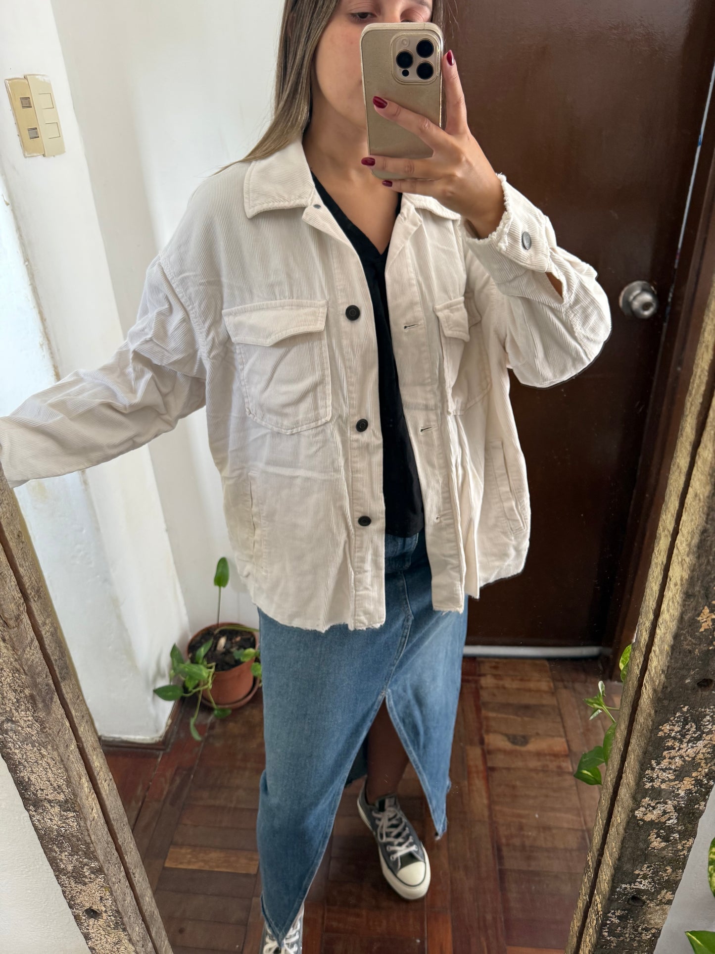 Campera pana Zara talle M