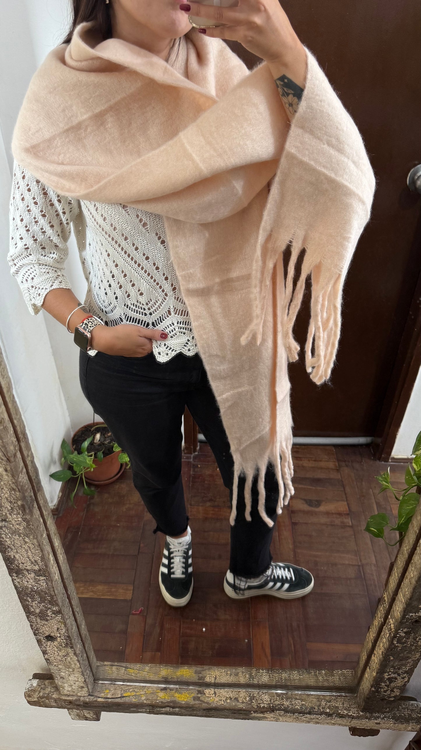 Bufandon rosa pálido