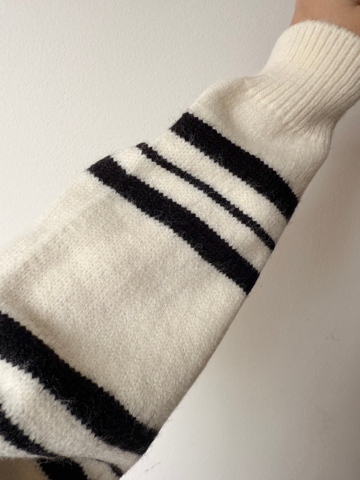 Buzo rayas beige