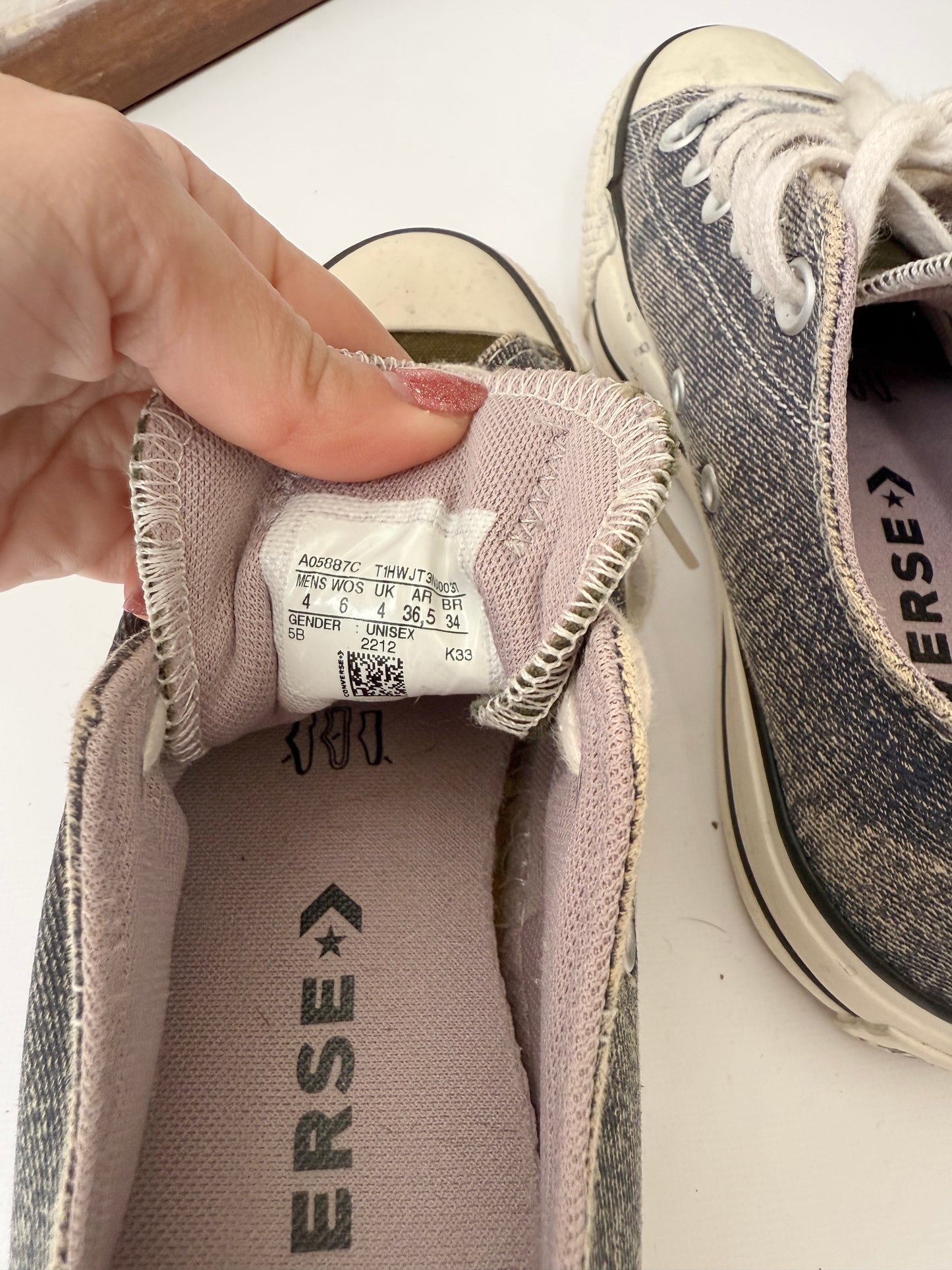 Championes converse Jean talle 36,5 arg