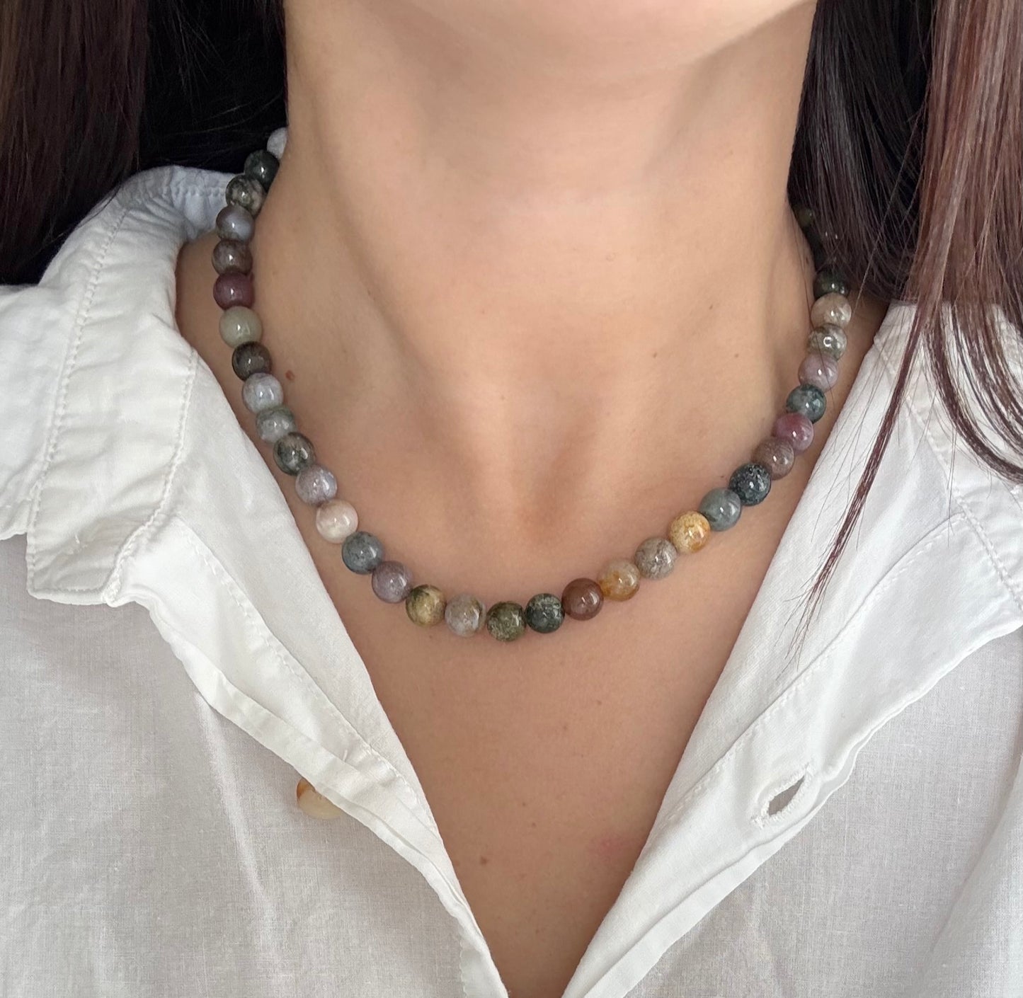Collar piedras ágata