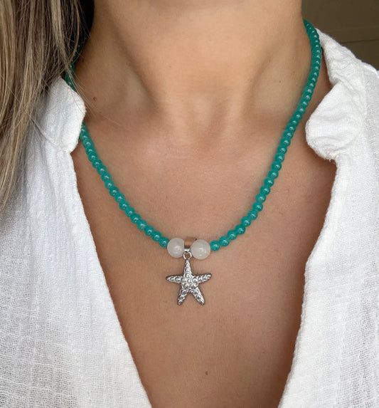 Collar estrella acero