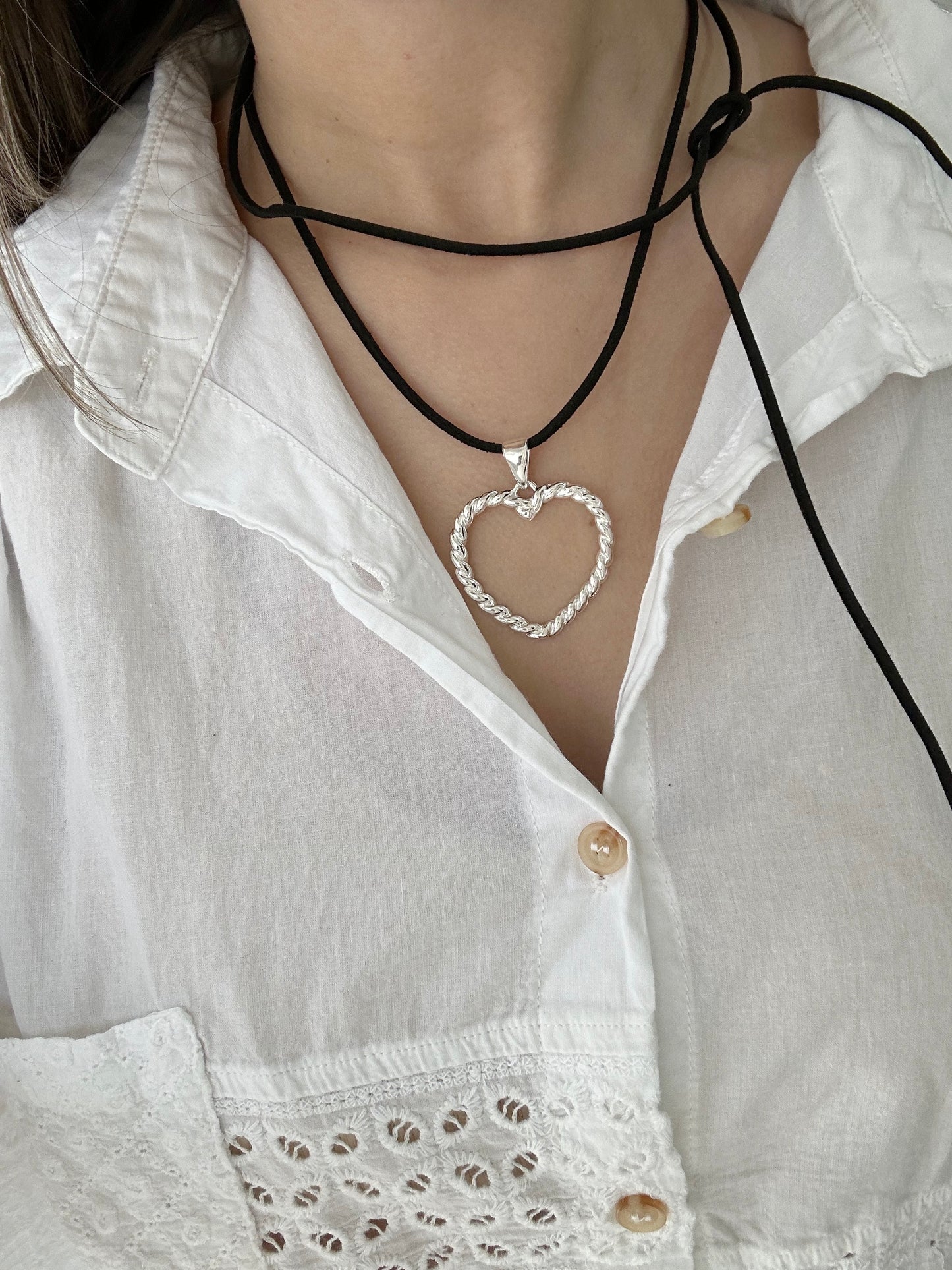 Collar tiento corazón