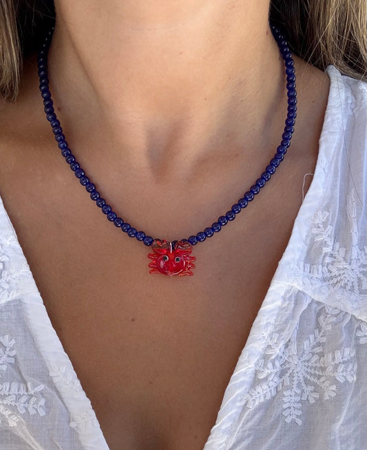 Collar cangrejo vidrio