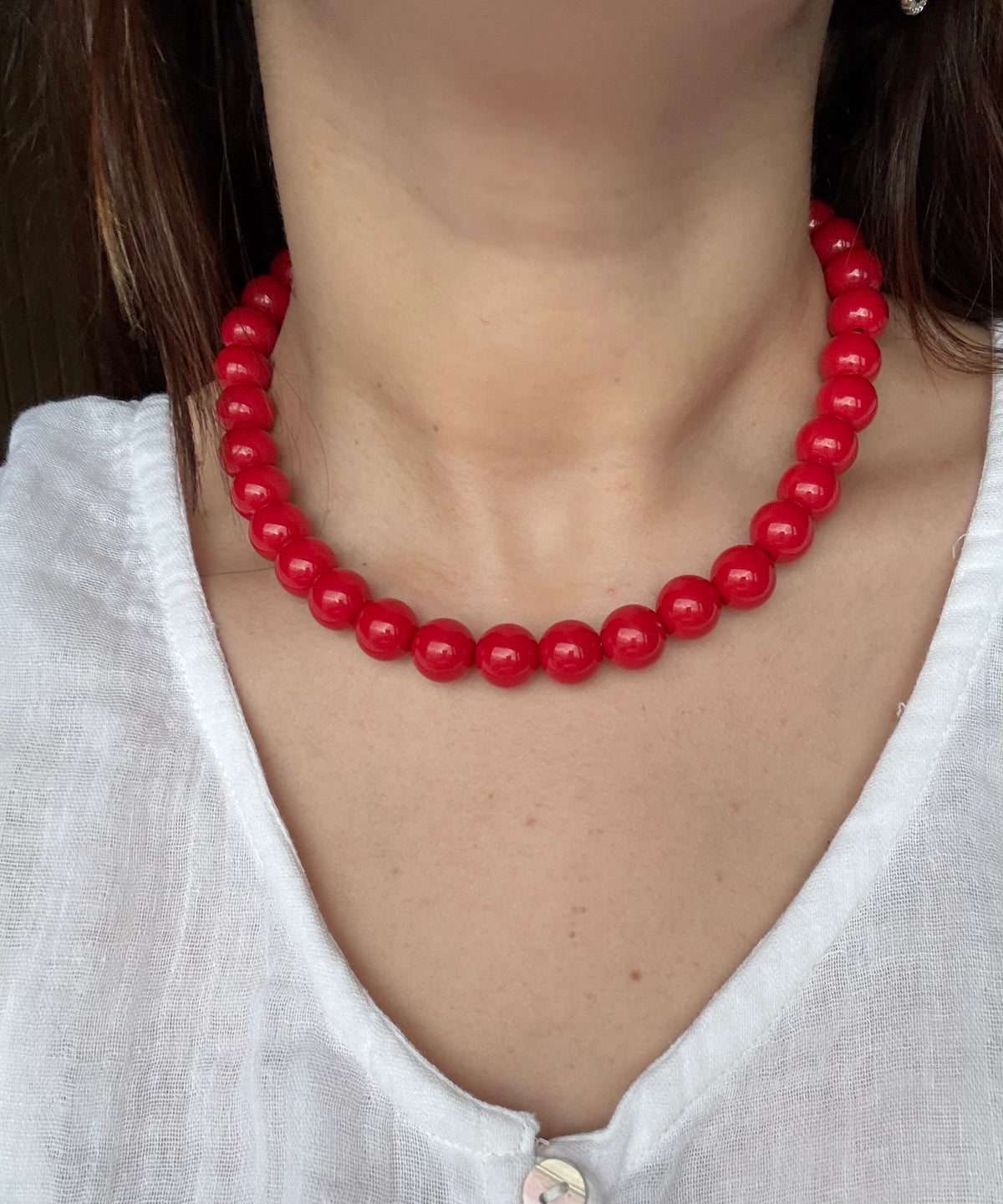 Collar summer rojo