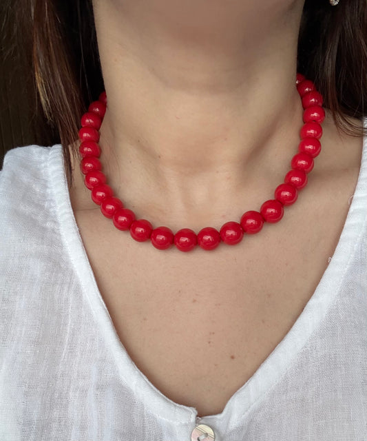 Collar summer rojo
