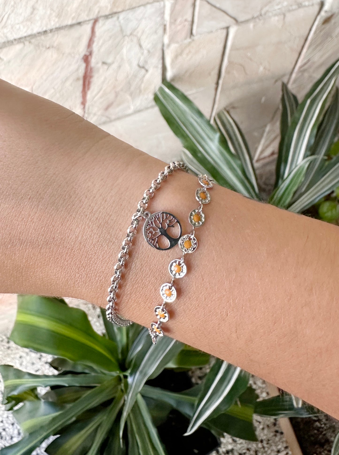 Pulsera árbol doble