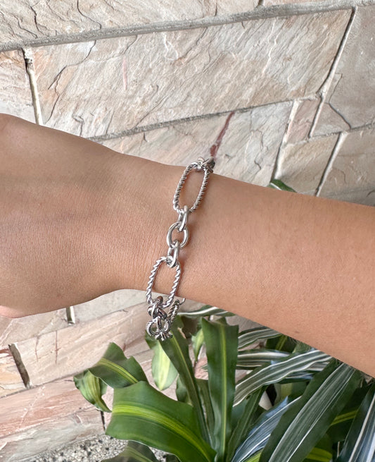 Pulsera eslabón labrado