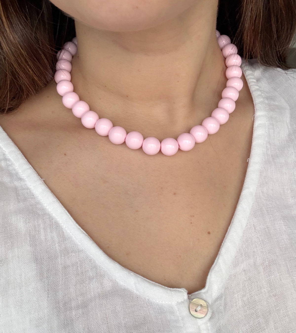 Collar summer rosa
