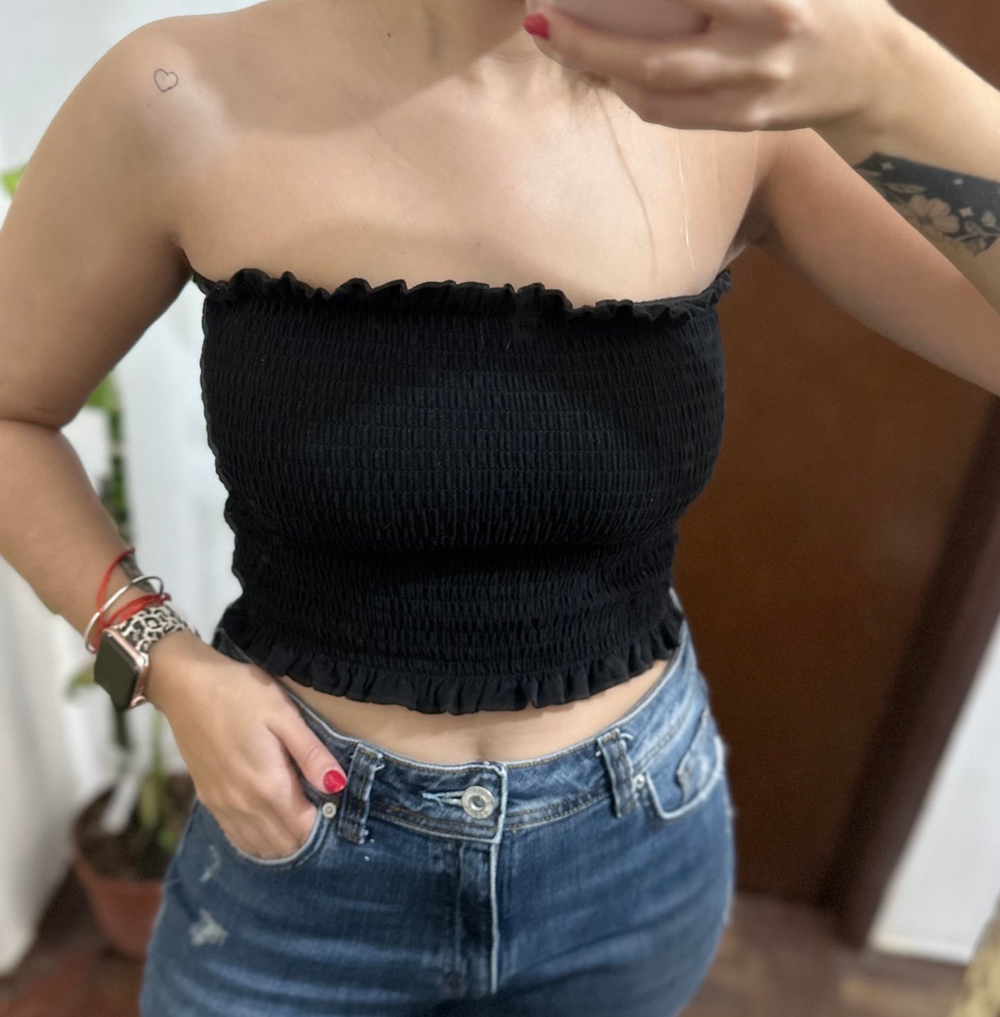 Top elástizado H&M talle S