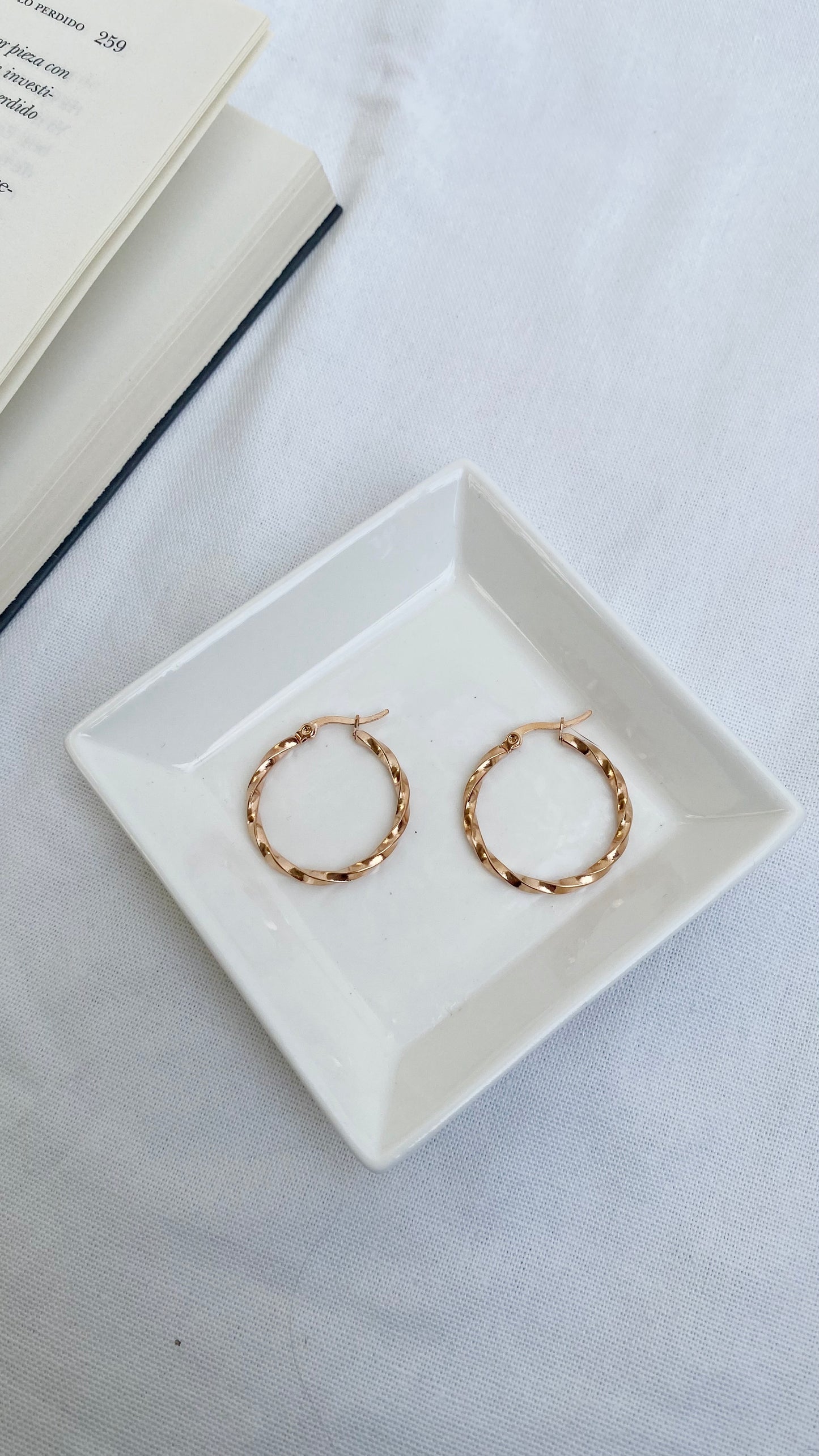 Aros torneados Rose Gold 1